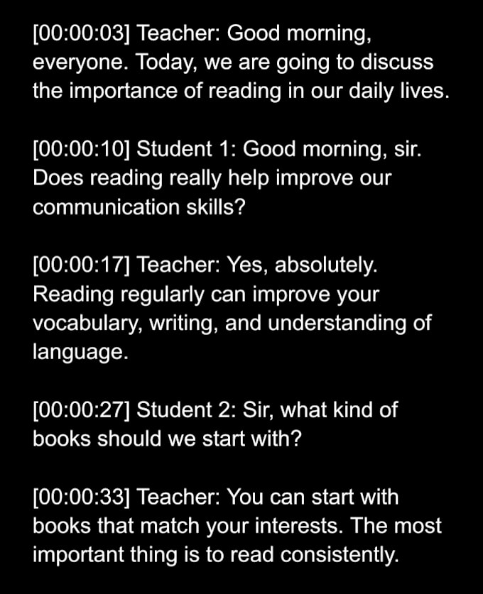 transcribe english audio and video professionally