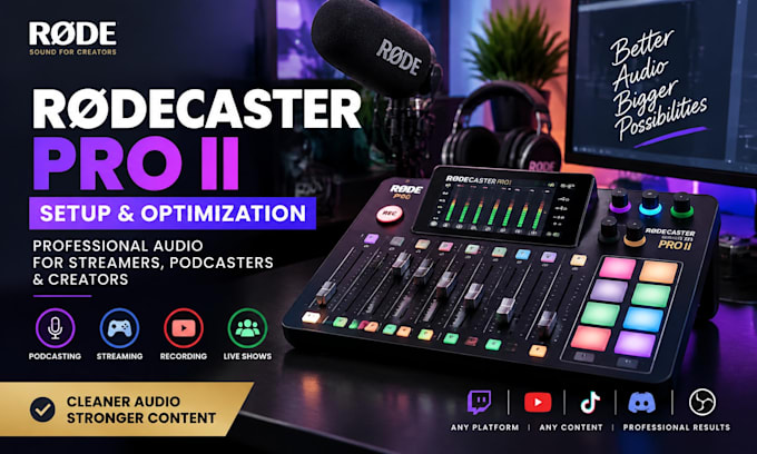 setup rodecaster pro ii for quality audio