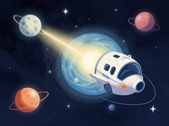 create stunning outer space illustrations
