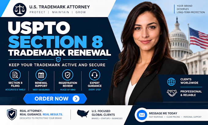 file your uspto section 8 trademark renewal