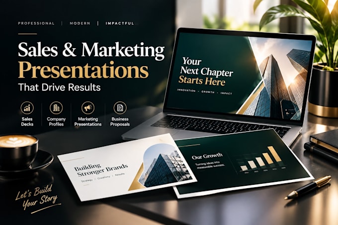 design a sales deck or company profile presentation