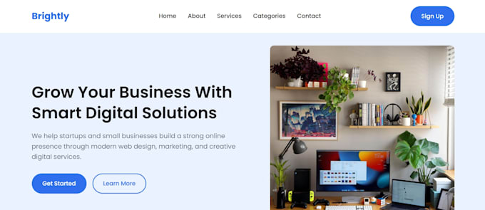 build a clean and user friendly frontend website