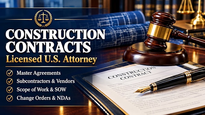 draft custom construction contracts and contractor agreements