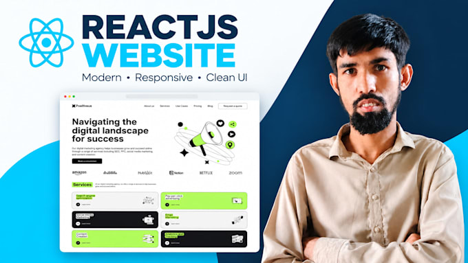 simple and sleek  reactjs  website