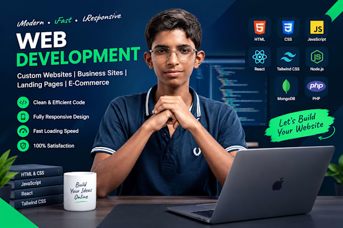 professional HTML CSS javascript website