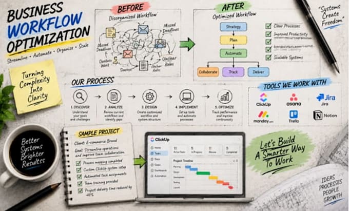 optimize business workflows and create efficient project systems