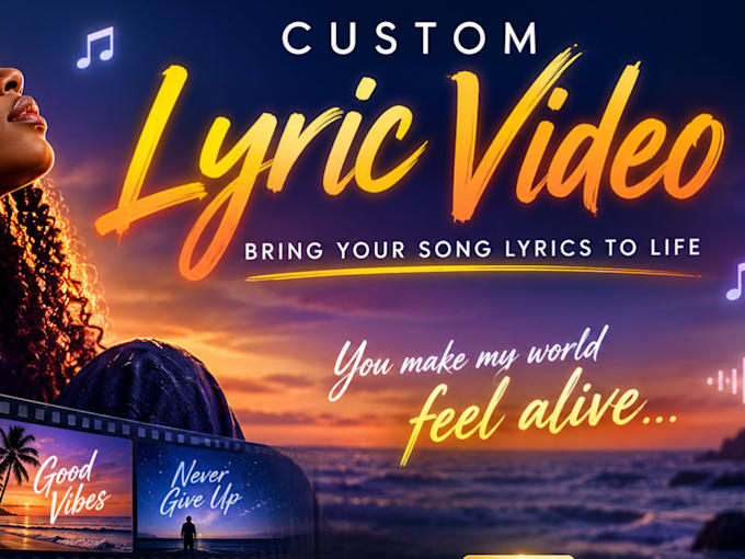 create an animated lyric video for your song