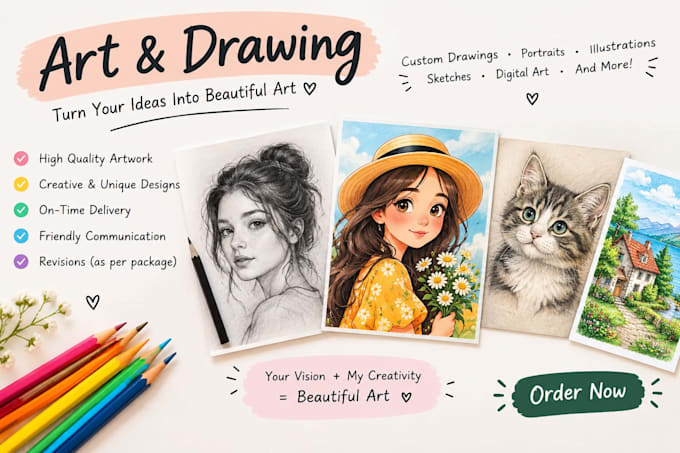 art sketch drawing for kids