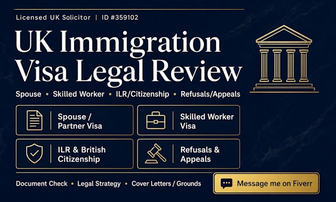 expertly review your UK skilled worker visa application and documents