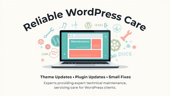 update your wordpress themes, plugins, and website content