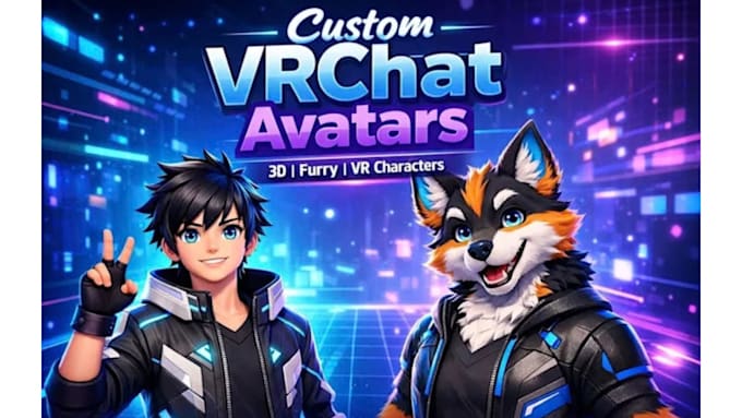 custom vrchat avatar vrc avatar 3d furry avatar vr characters nsfw furry avatar