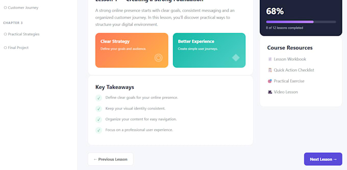 create and set up your online course and training platform