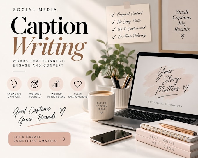 write engaging social media captions for your business