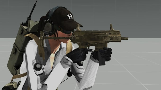 setup arma 3 server or mission and make custom weapons vehicles armor 3d model