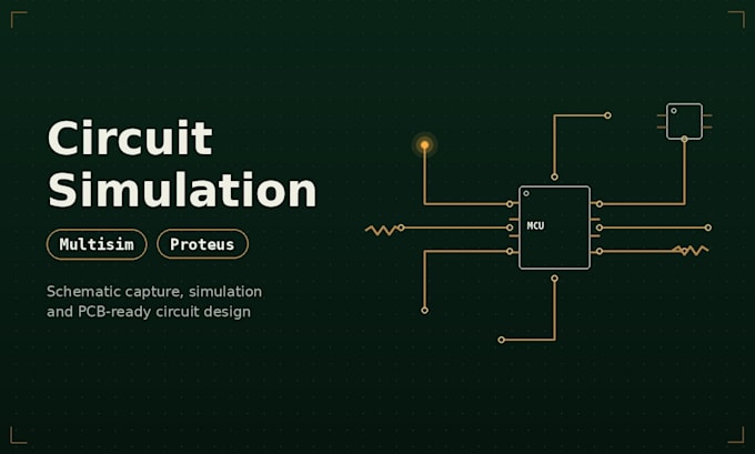 do circuit simulation in ni multisim, proteus
