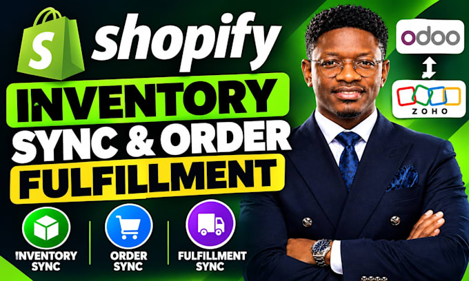 fix setup shopify inventory sync order fulfillment zoho odoo erp 3pl integration