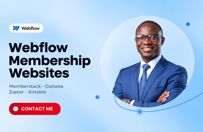 create webflow membership subscription website with memberstack zapier airtable