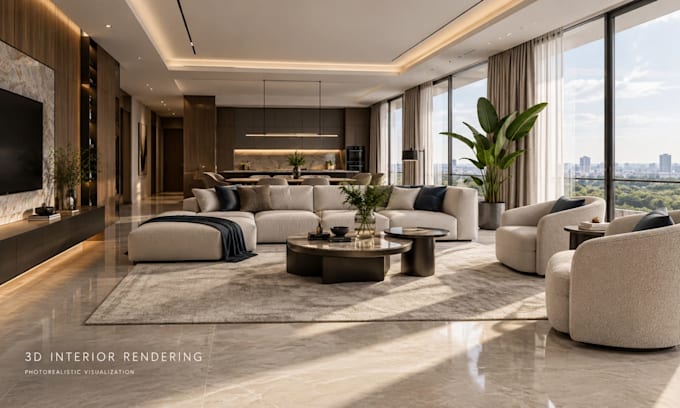 create photorealistic 3d interior renderings