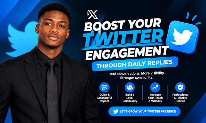 fast reply guy twitter promotion social media manager x marketing organic growth