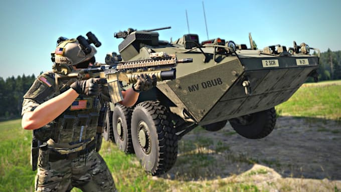 create custom vehicles and military props, server setup for arma reforger, arma3