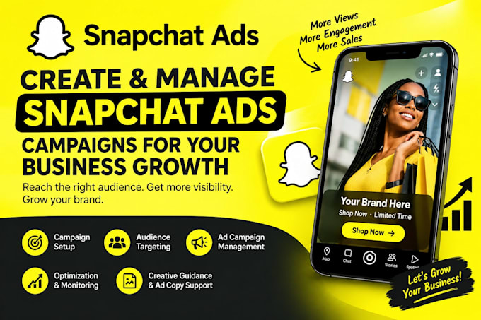 create and manage snapchat ads for business growth