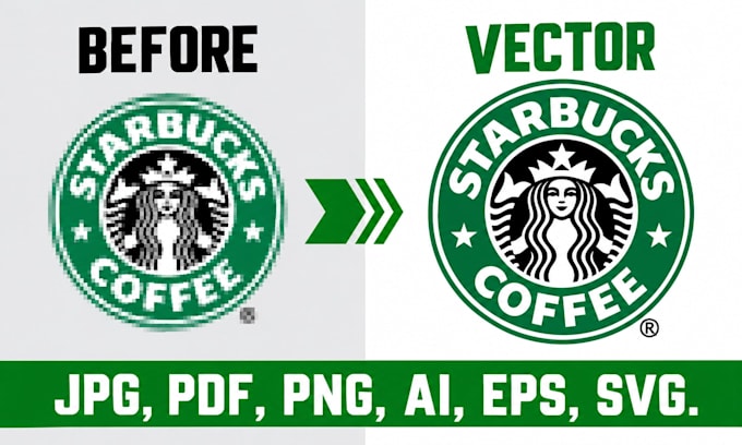 vectorise votre logo, tracé vectoriel, convertis image en vecteur rapidement
