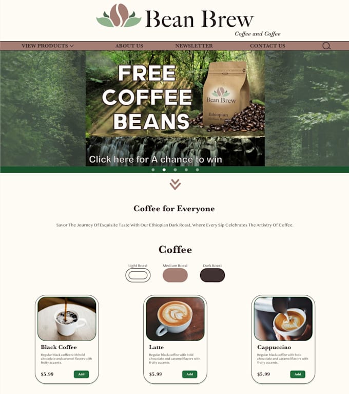 design a website UI