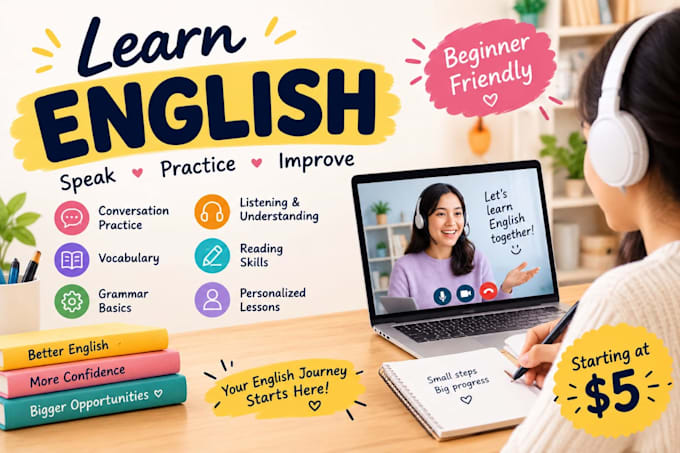 teach you english with easy lessons