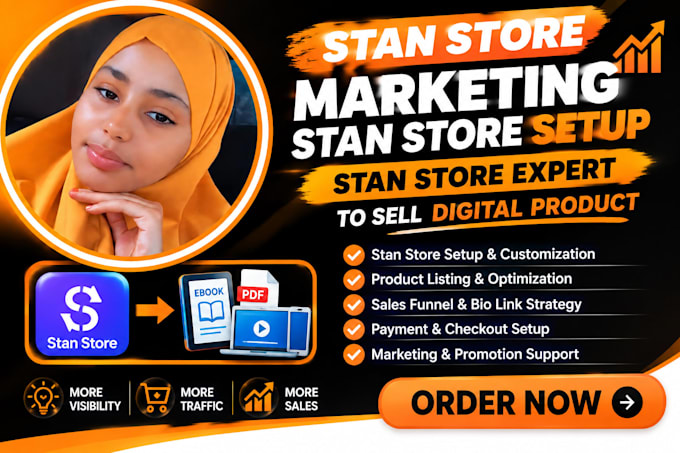 stan store marketing, stan store setup stan store expert to sell digital product