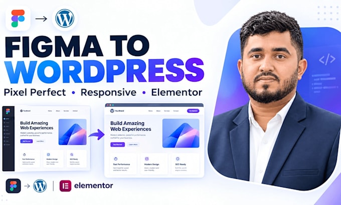 convert figma design to wordpress website