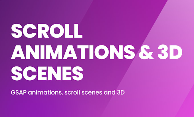 add gsap or threejs animations to your website