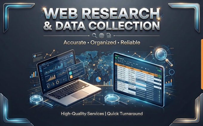 do web research and collect accurate data