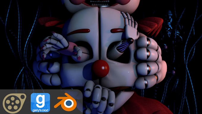 create, port, convert custom sfm model, gmod playermodel, fnaf model, tf2, l4d2