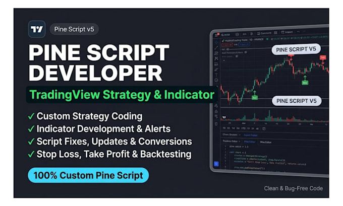 code tradingview strategy or indicator in pine script, trading system pinescript