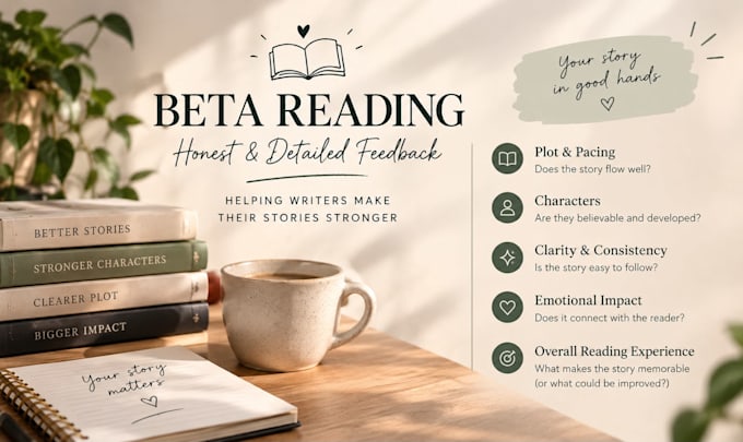 professional beta reading and detailed feedback
