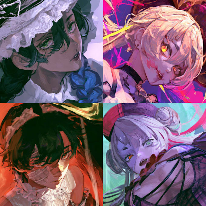 draw anime, fanart and vtuber art