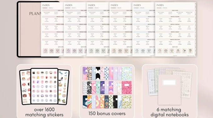 design journal planner and workbook design