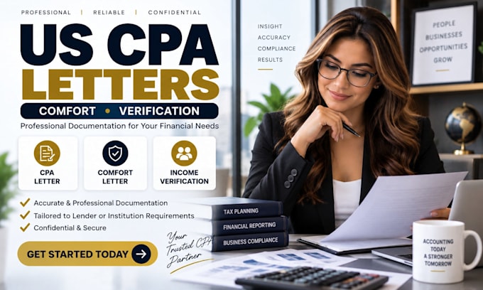 focused CPA letters, comfort, income verification