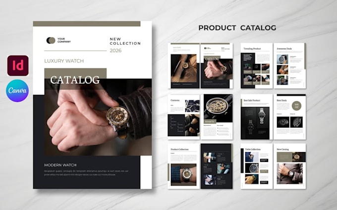 design clickable pdf catalog, shoppable lookbook for fashion sportswear brand
