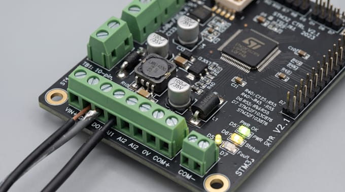 design stm32 pcb embedded hardware, schematic pcb layout custom controller board