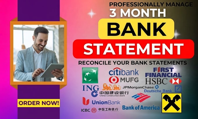 bank statement bank statement PDF to editable format
