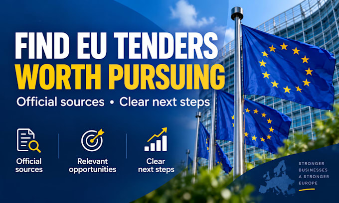 find and research relevant eu tender opportunities