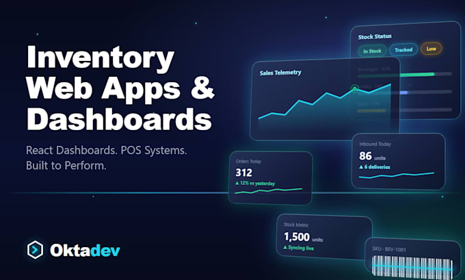 build a modern inventory management web app with dashboard