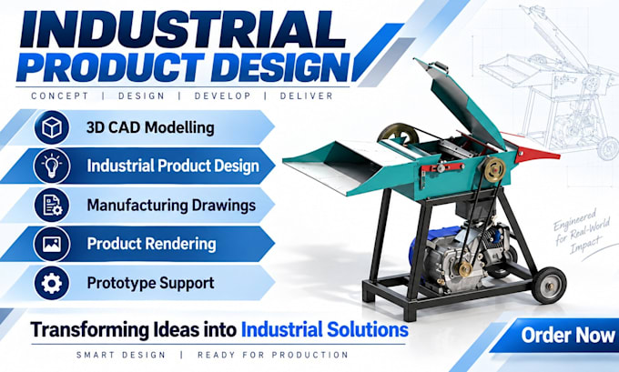 do professional cad modelling and industrial product designs