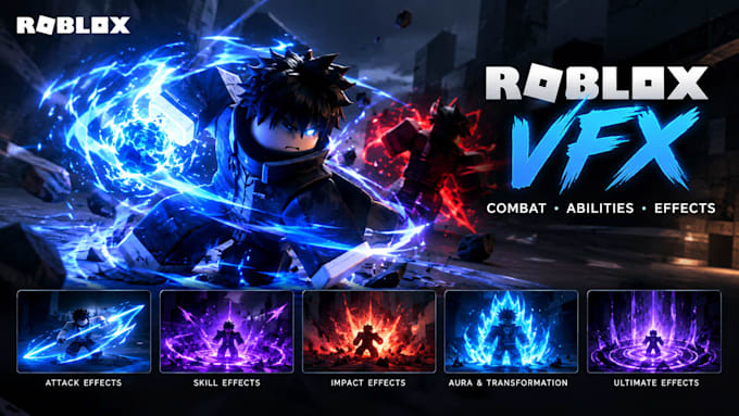 create custom roblox vfx, combat effects, skills and ability animations