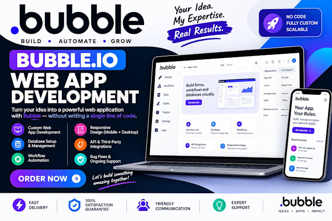 bubble website bubble developer bubble io bubble app bubble mvp bubble saas