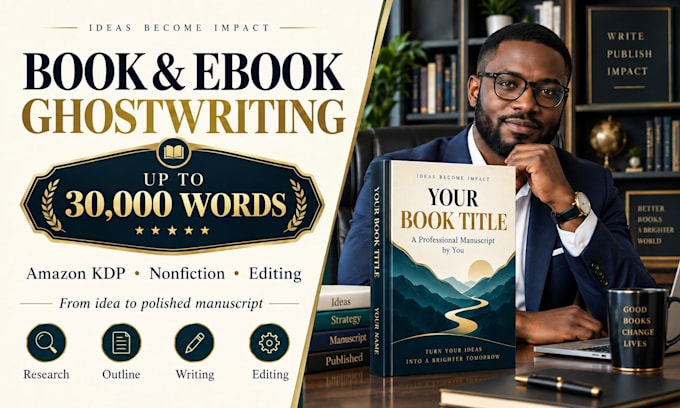 ghostwrite your professional ebook or amazon KDP book