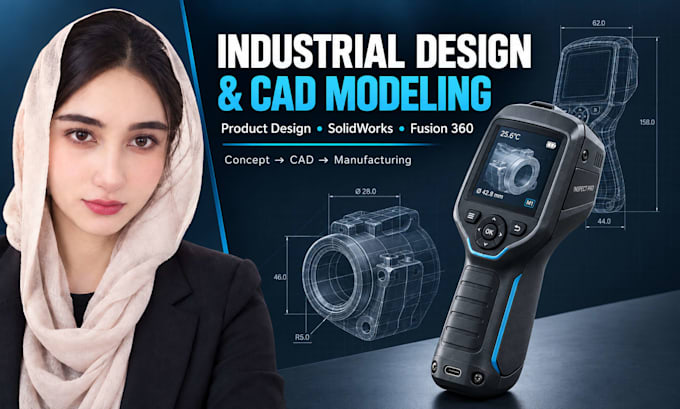 do cad product design and reverse engineer your part from photos