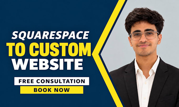 migrate squarespace website to a fast custom website