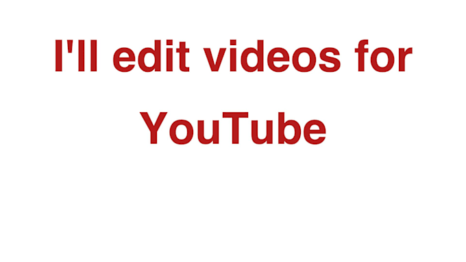 edit videos for youtube